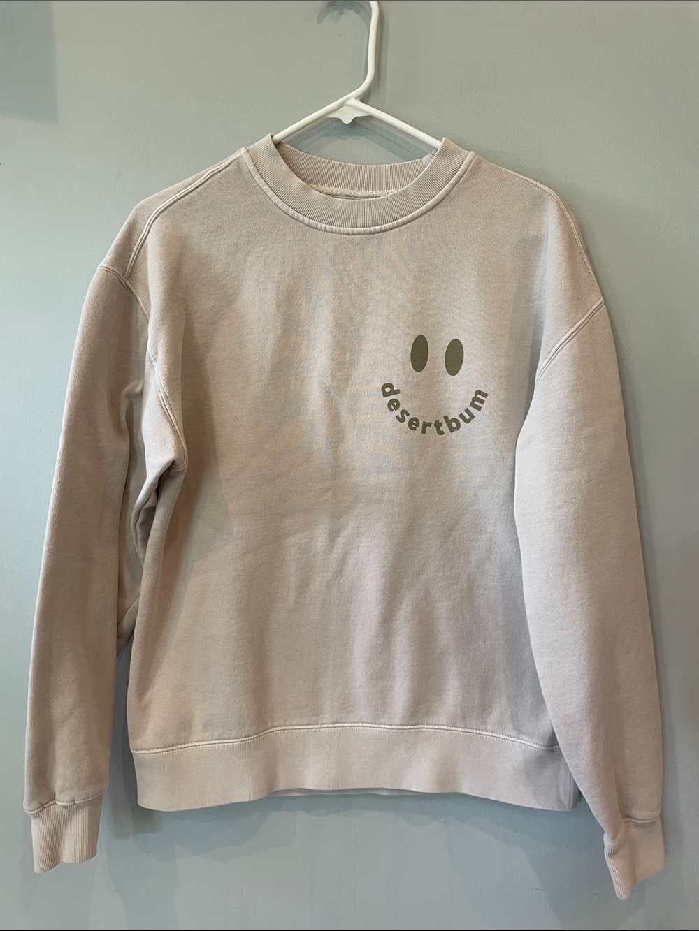 Women’s  Crewneck Sweatshirt in Light Beige - desert bum medium